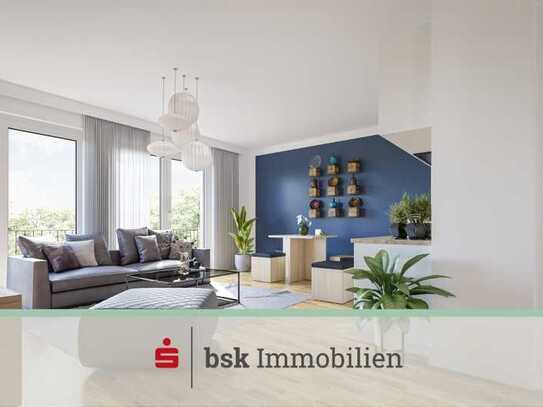 Erstbezug: moderne Wohnung mit 3 Zimmern und Außenstellplatz