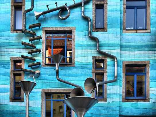 Nahe KUNSTHOF-PASSAGE Altbau Ruhiglage 4.OG Gartenhaus