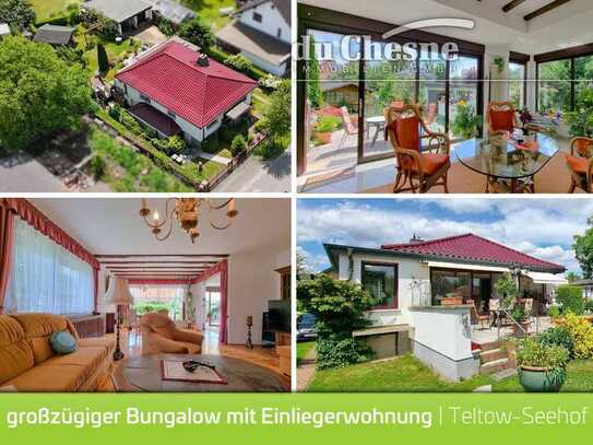 *RESERVIERT* Seehof - großzügiger Bungalow mit separater Einliegerwohnung, auf gepflegtem Anwesen