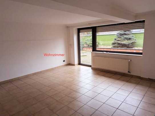 Ruhige Einliegerwohnung 2,5 ZKB 90 qm mit Terrasse/Garten, Garage, ohne Kinderzimmer, nur 1 Schlafz.