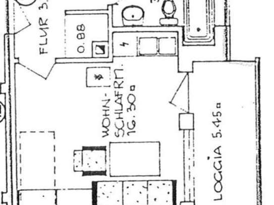 1-Zimmer-Wohnung, Erstbezug nach Renovierung, zwischen Forum u. Hochschule Kempten