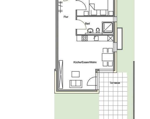 Stilvolle, neuwertige 2,5-Zimmer-Erdgeschosswohnung mit geh. Innenausstattung mit EBK in Herrenberg