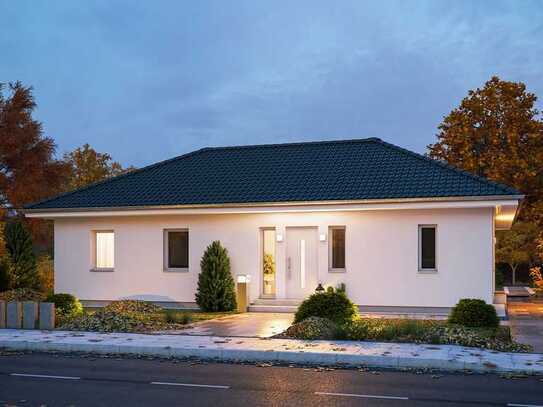 Bungalow planen, bauen, wohnen – Eleganz und Komfort vereint | massa haus „ComfortStyle 13.01 W“