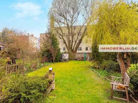 IMMOBERLIN.DE - Charmante Doppelhaushälfte mit Südwestgarten in Ruhiglage