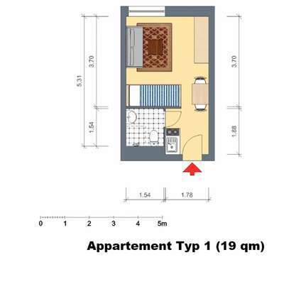 Ruhige, helle Appartements / 4 km bis Mensa II / 7 km zum Schloss / 3 km bis BAB