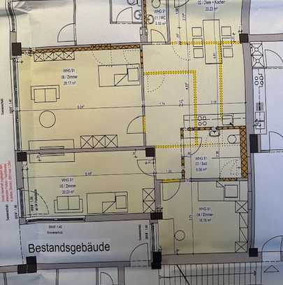 Ruhige, zentrale 3-Zi.-Whg. (Kernsaniert) inkl. 3 TG-Stellplätze, als Investitionsobjekt zum Kauf