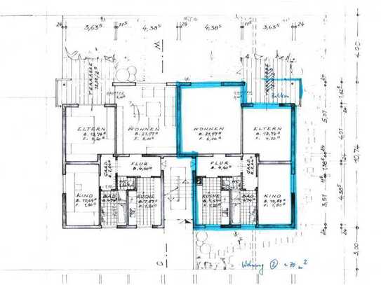 70 m² - 3 Zimmer Wohnung - Erdgeschoss - top Zustand