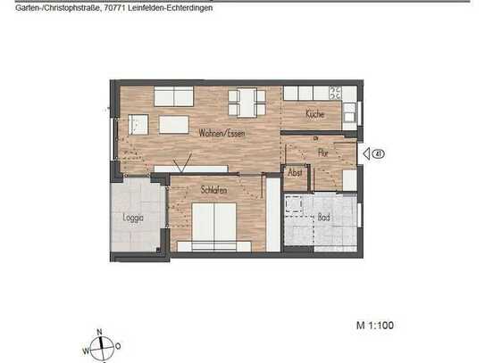 Attraktive Dachgeschosswohnung für selbstbestimmte Senioren inklusive Betreuung