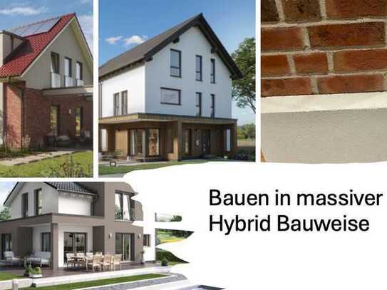 Moderne massive Hybrid Bauweise - Jetzt Effizienzhaus bauen und nachhaltig Kosten senken