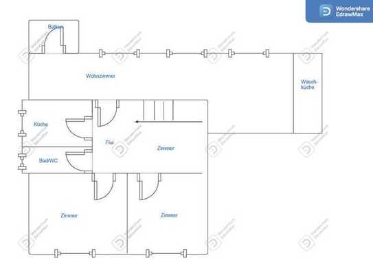 Familienfreundliche 4-Zimmer-Wohnung mit Balkon und Garten