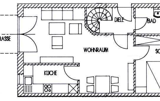 Provisionsfrei: 2 Zimmer Gartenwhg. + Hobbyraum mit Dusche in Unterbiberg