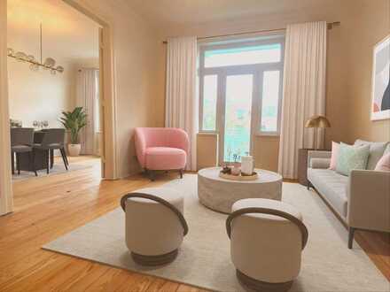 Winterhude: alles neu im Altbau - 3-Zi.-Whg. mit Balkon