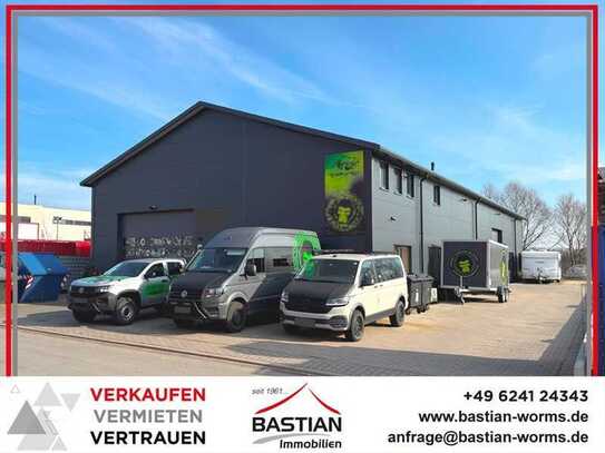 Modern, vermietet und nur 3 Minuten zur B9: Funktionale Halle im Gewerbegebiet von Oppenheim!