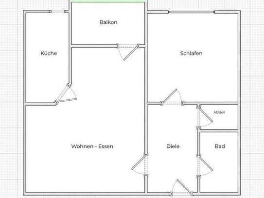 Exklusive und vollständig renovierte 2-Zimmer-Wohnung mit Balkon in Königs Wusterhausen