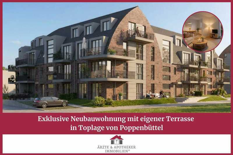 Exklusive Neubauwohnung mit eigener Terrasse in Toplage von Poppenbüttel