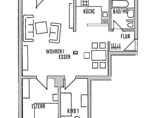 ++ 3-Raum-Wohnung mit Balkon und Pkw-Stellplatz ++