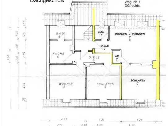 Attraktive 2-Zimmer-Dachgeschosswohnung in Essen