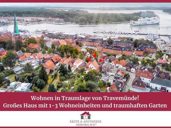 Wohnen in Traumlage von Travemünde! Großes Haus mit 1-3 Wohneinheiten und traumhaften Garten