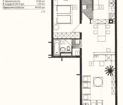 Ansprechende 2-Zimmer-Wohnung in Messel