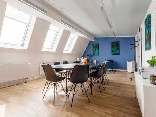 Meetingraum Blau für 10 Personen im Unicorn Workspaces Schlüterstraße, Charlottenburg, Berlin