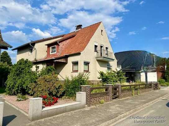 "Großzügiges, freistehendes Haus in Wesendorf in Feldrandlage, als Ein-o. Zweifamilienhaus nutzbar"