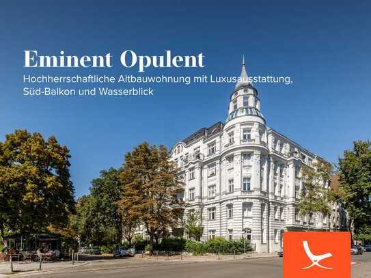 Eminent Opulent – Hochherrschaftliche Altbauwohnung mit Luxusausstattung, Süd-Balkon und Wasserblick