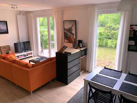 Moderne 3-Zimmer Erdgeschosswohnung mit Terrasse direkt am Großen Garten