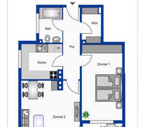 Moderne 2-Zimmer-Wohnung in Egelsbach WE16