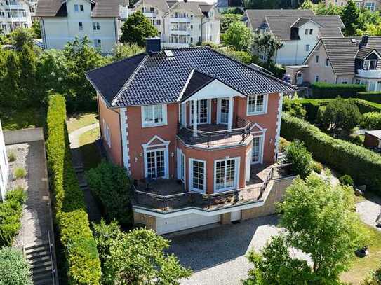 Mediterrane Villa im Ostseebad Binz mit Blick auf den Schmachter See