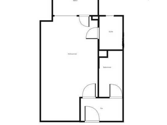 Wo das Leben so spielt - praktische 1-Zi.-Single-Wohnung