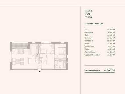 unsr Apartment Weinheim - 3 Zimmer - neu und attraktiv