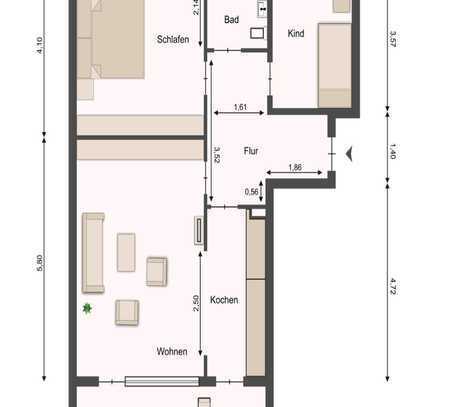 Bezugsfrei ab März 25! 3-Zimmer-Wohnung in Berg am Laim