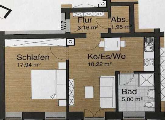 2-Zimmer-Wohnung im Zentrum von Rastatt