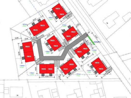 Grundstück für Doppelhäuser (18 DHH/2380 m² Wfl.) - Huntlosen-Großenkneten - Oldenburg 10 Min. Fahrt