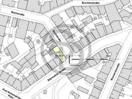 Baugrundstück 190 m² in Hof/ Bahnhofsviertel - B-Plan vorhanden - Sanierungsgebiet