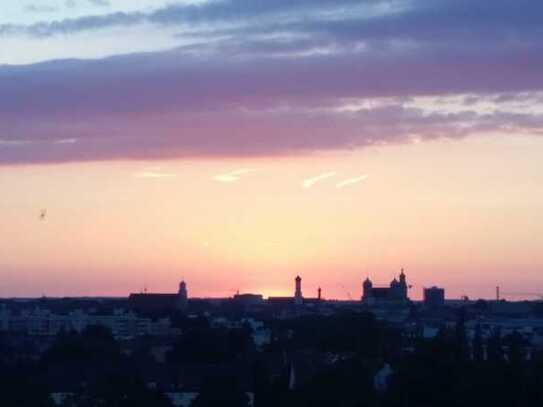 2ZKB mit atemberaubendem Blick über Augsburg und Alpen - PROVISIONSFREI