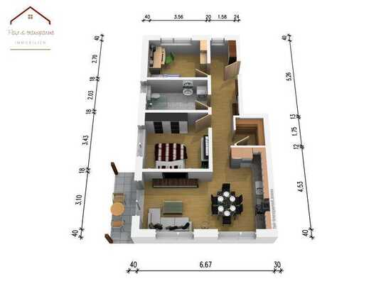 Syrgenstein- Barrierearme 2,5 Zimmer Wohnung in ökologischer Bauweise zu verkaufen