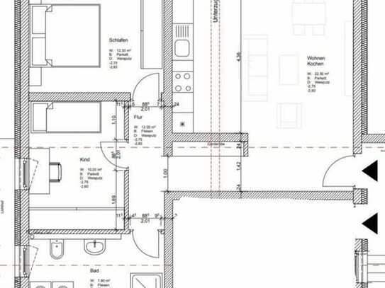 Attraktive 3-Zimmer-Wohnung mit EBK in Anton-Fränznick-Str, Eppingen Rohrbach