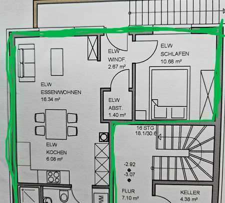 2-Raum-Souterrain-Wohnung in zentraler und ruhiger Lage in Ebersberg