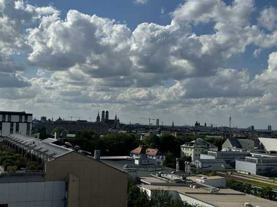ERBBAURECHT- freies Apartment im 10. = letzten OG, herrlicher Blick über München