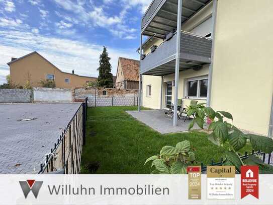 Exklusive Gartenwohnung am Wurzener Platz! Stellplatz | Fußbodenheizung | Luft-Wärme-Pumpe