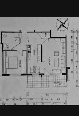 Komfortable 2-Zimmer-Wohnung, 1. OG, provisionsfrei mit hochwertiger Ausstattung, Terrasse, EBK