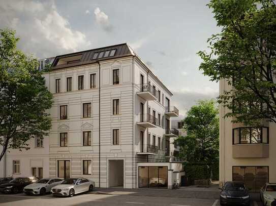 Repräsentative 4-ZKB-Wohnung im revitalisierten Altbau (Jahrhundertwende) mit großzügigen Südbalkon