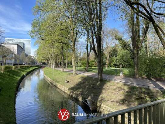 Wohntraum am Malkastenpark! Luxuriös ausgestattete Etagenwohnung in stilvollem Stadtpalais