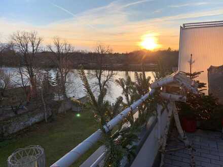 Bezugsfreies Penthouse mit Wasserblick - 3 Terrassen, Tiefgarage, Liegeplatz