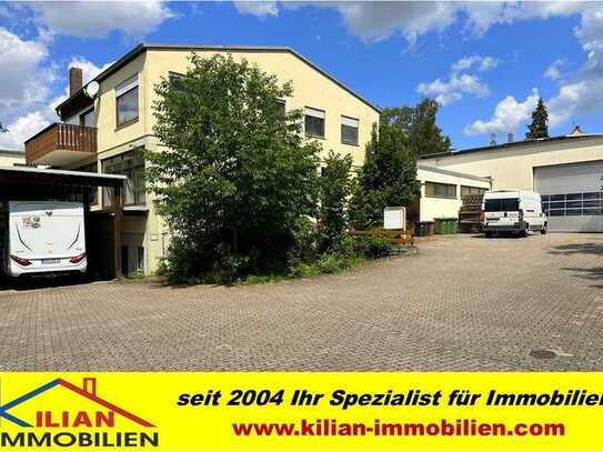 KILIAN IMMOBILIEN! BÜRO + 3 GEWERBEHALLEN + 2 WOHNUNGEN MIT 1764 M² + 2794 GRUND IN HAGENBUCH (WUG)