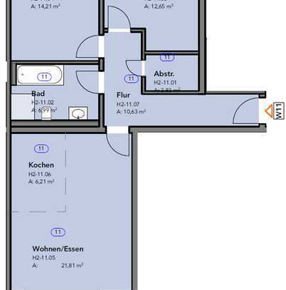 Domizil am Freerbruchbach / ca. 79 m² mit Balkon