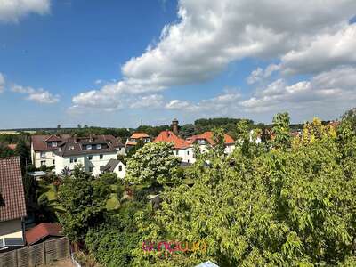 Blick von der Dachterrasse nac