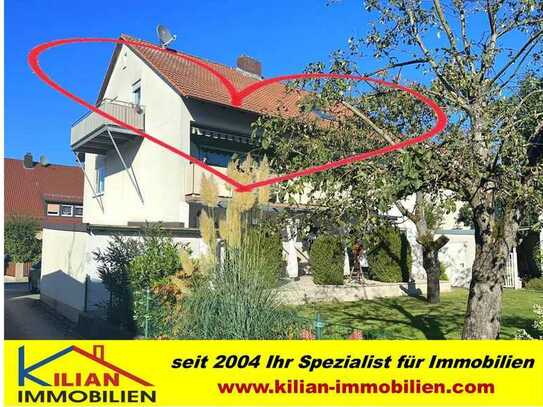 KILIAN IMMOBILIEN! PERFEKT RENOVIERTE 3,5 ZI. ETW MIT 78 M² IM DG EINES 3-PART.-H. IN WENDELSTEIN!