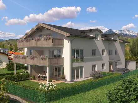 alpenview - 3-Zimmer-Wohnung im Obergeschoss in ruhiger Lage und Watzmannblick